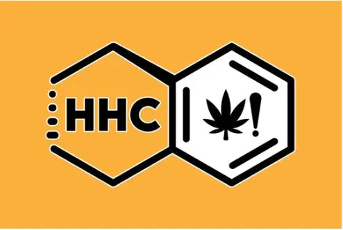 HHC logo with cannabis leaf icon