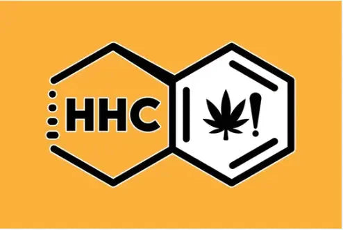 HHC logo with cannabis leaf icon