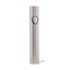 Silver vape battery with button, used for vaping products.