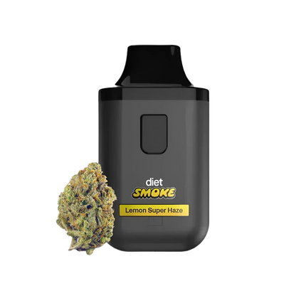Lemon Super Haze vape device with cannabis bud