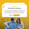 Testimonial from Kathie B.: "Nice relief and no goofiness. This nice blend of mushroom, caffeine and a couple mg of THC helps within my pains and gently relieves any anxiety."
