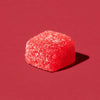Cherry Bomb gummy candy on a red background